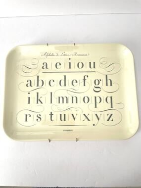 Retired John Derian for Target Alphabet de Lettres Romaines 13x9 Small Tray